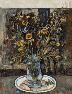 Bouquet dans un pichet