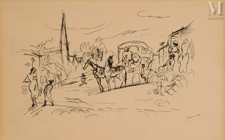 Scène de rue aux U.S.A