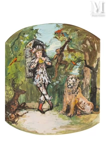 L’oiseleur, projet de décor de théâtre