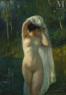 Baigneuse au drapé