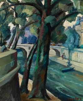 Mela MUTER (Varsovie 1886 - Paris 1967) — Pont Marie
