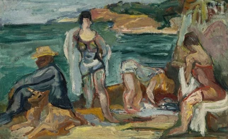 Scène de plage