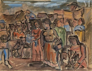 Scène de village