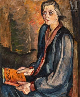 Pierre DAURA (Minorque 1896 - Rockbridge Baths 1976) — Portrait de la belle-sœur de l’artiste