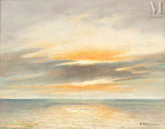 Coucher de soleil sur la mer