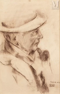 Portrait d'homme de profil