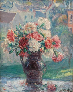 Bouquet et paysage