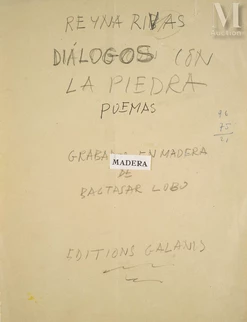 Maquette de l'ouvrage Dialogo con la Piedra réalisé avec la poétesse Reyna Rivas