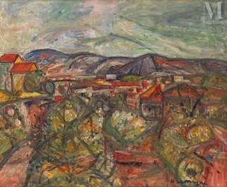 Les maisons rouges à Céret