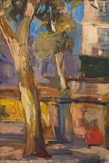 Vue d’une place de village