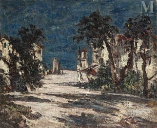 Village russe sous la neige