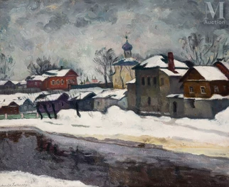 Ville de Pskov en hiver