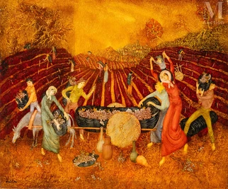 Felix VARLAMICHIVILI dit VARLA (Kutaisi 1903 - Paris 1986) — La vendange