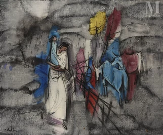 Femme et son troupeau
